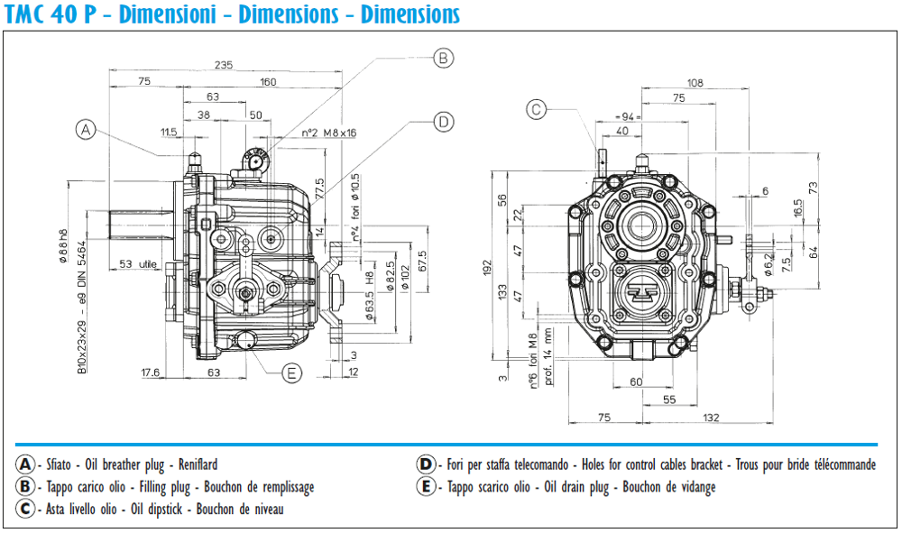 TMC40 Marine gear